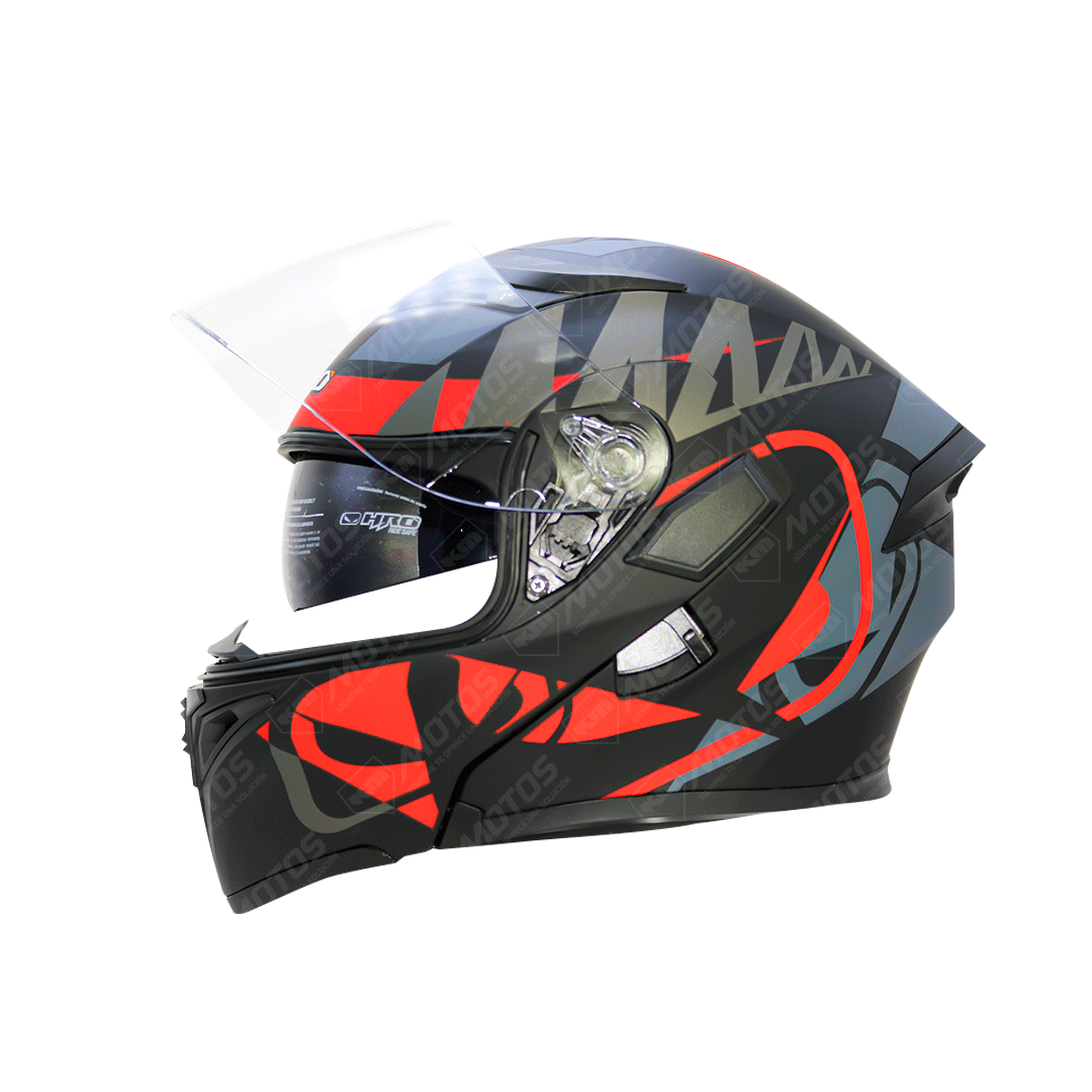 CASCO MODULAR HRO NEGRO M/ROJO FUZION HRO 3400 XL