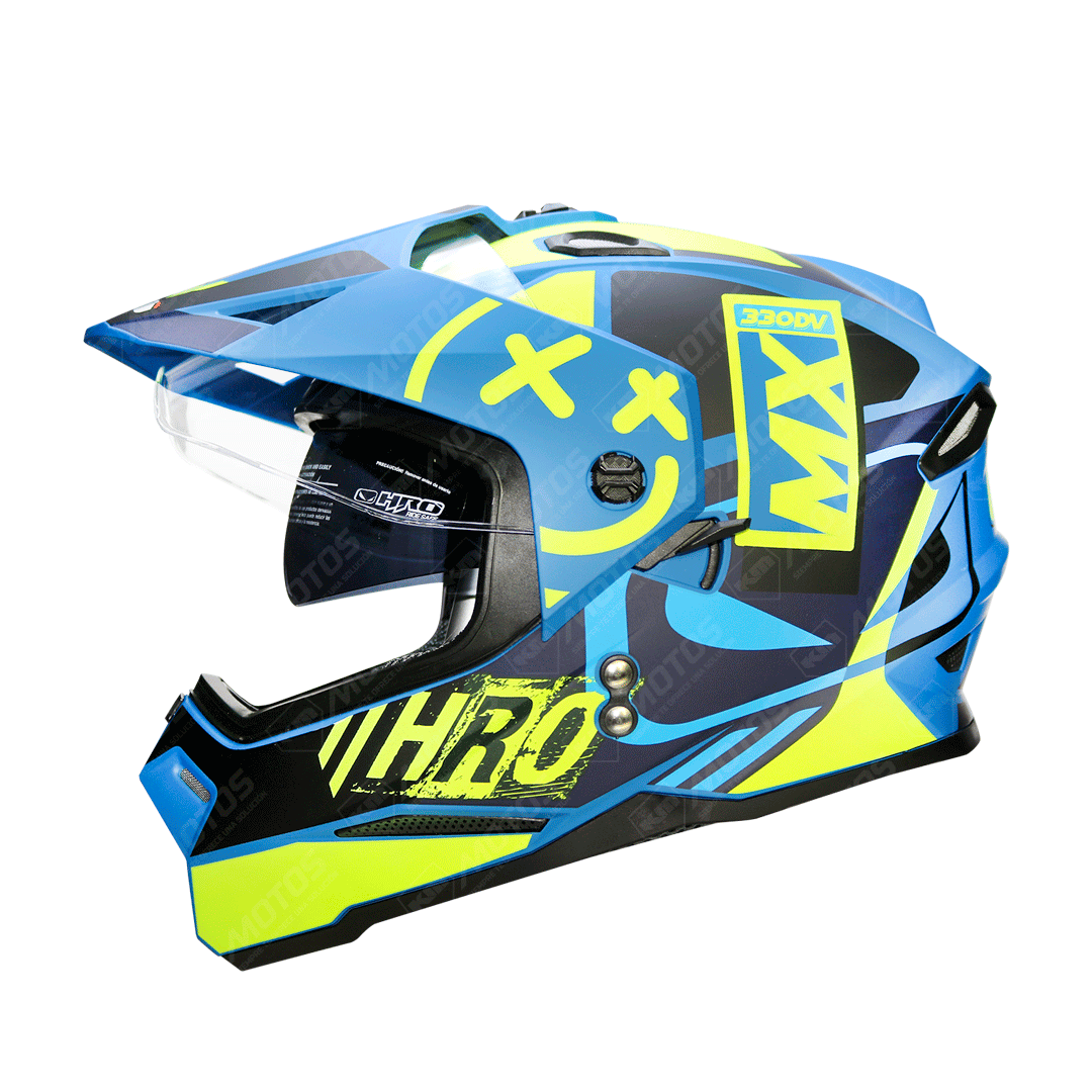 CASCO CROSS HRO AZUL M/AMARIL SUP-ERX HRO - KMMOTOSHN