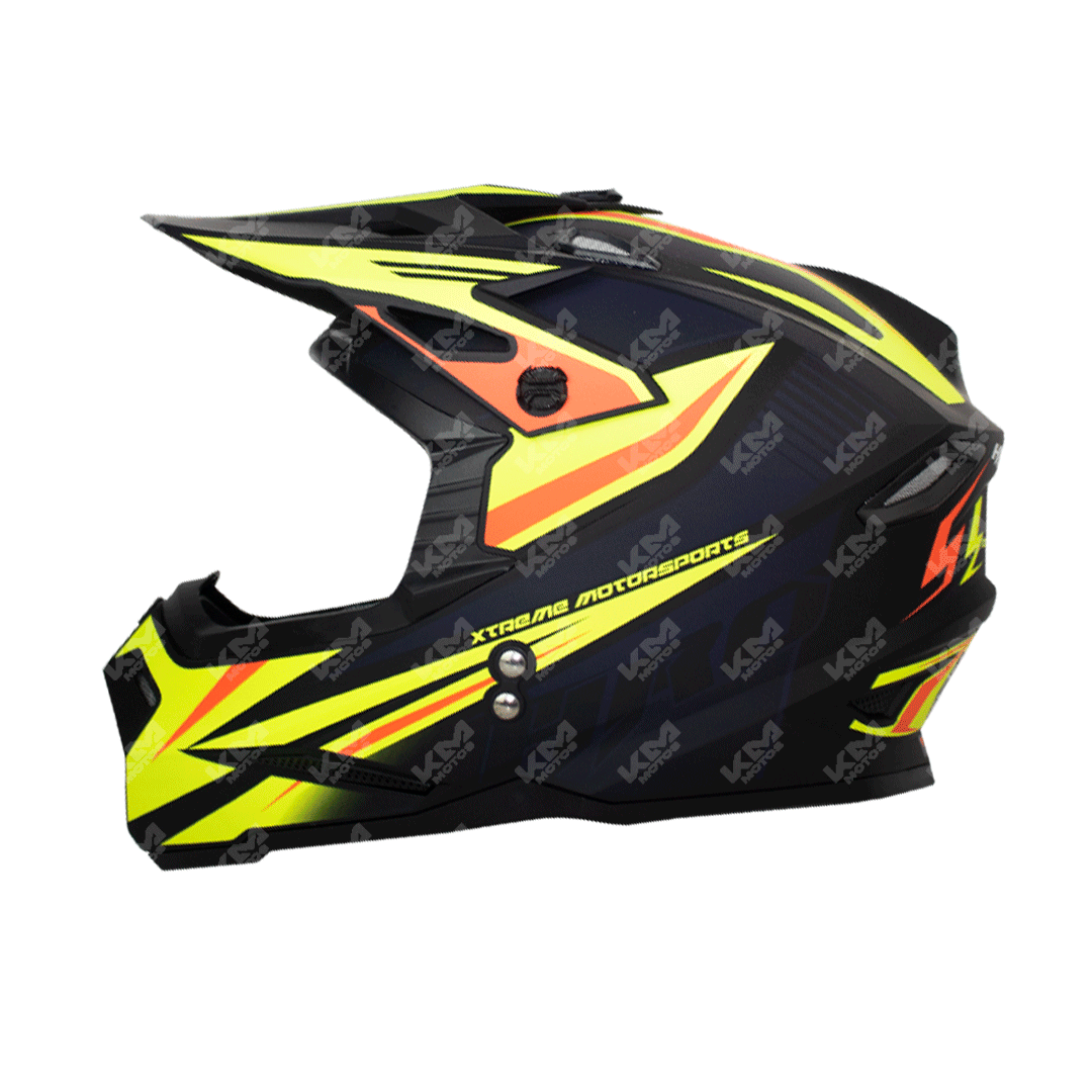 Casco cross on sale amarillo
