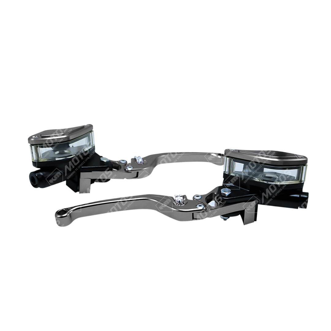 BOMBAS DE FRENO Y CLUTCH RACING CROMO COMPLETAS