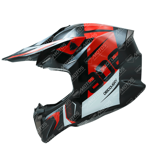 CASCO CROSS LR806 DOT ROJO/NEGRO