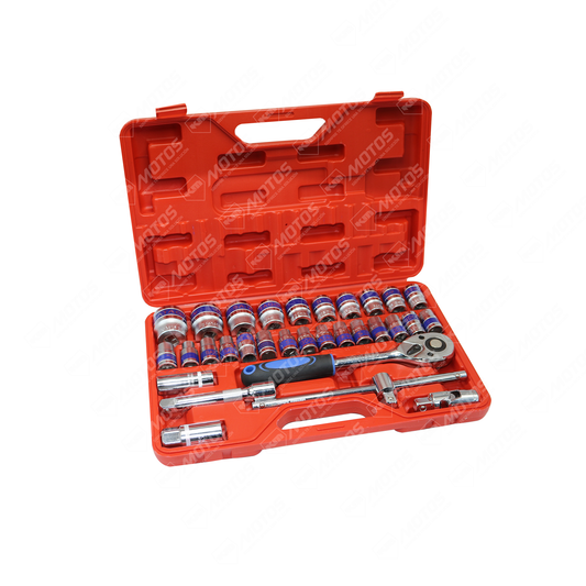 KIT DE CUBOS 1/2" + RASH 32PCS