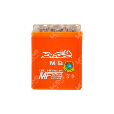 BATERIA 12N2.5/YB2.5 GEL GUZACK/CRUX110,BOXER 100 CT,HONDA ECO100,AKT100