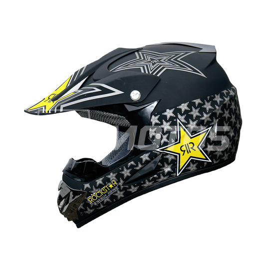 CASCO CROSS ROCKSTAR NEGRO/MATE