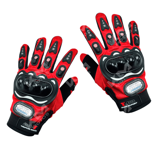 GUANTES LARGO + PROTECCION ROJO