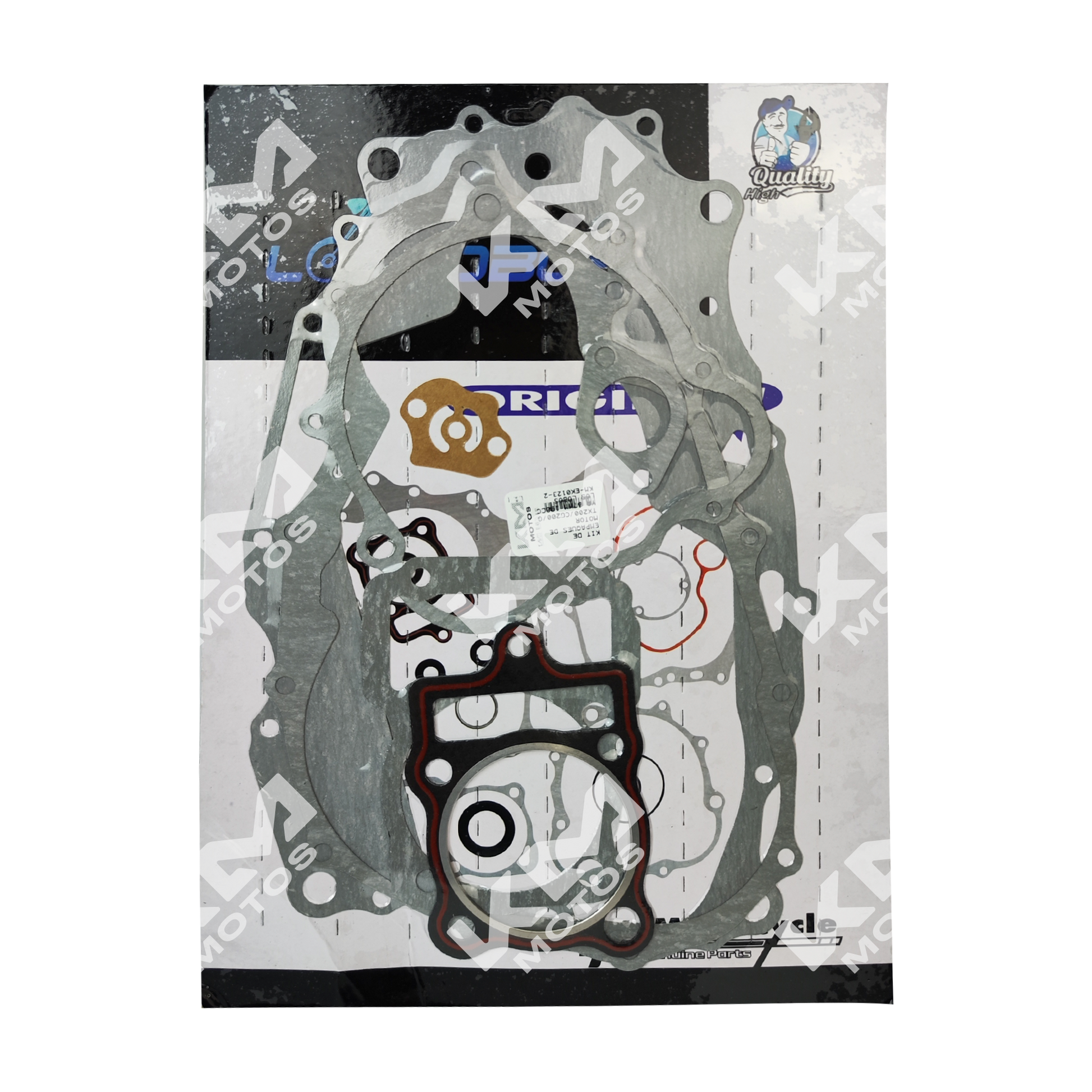 KIT DE EMPAQUES DE MOTOR TX200/CG200/GYA 67MM 198CC LOS LOBOS - KMMOTOSHN