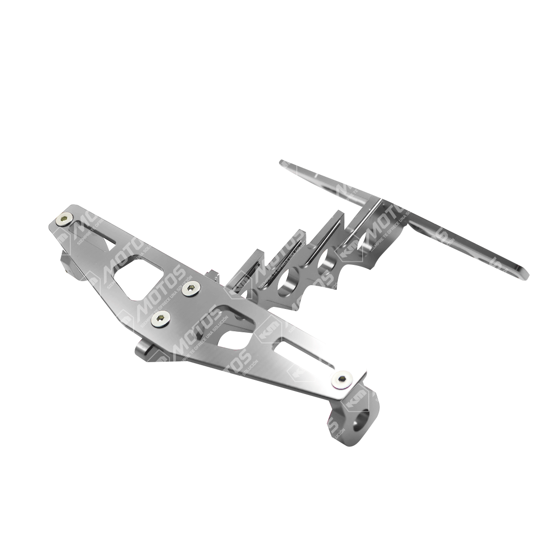 PORTA PLACA RACING SPORT ALUMINIO CROMADO
