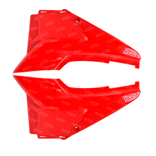 TAPADERAS LATERALES ZX150L/ZX200L ROJO - KMMOTOSHN