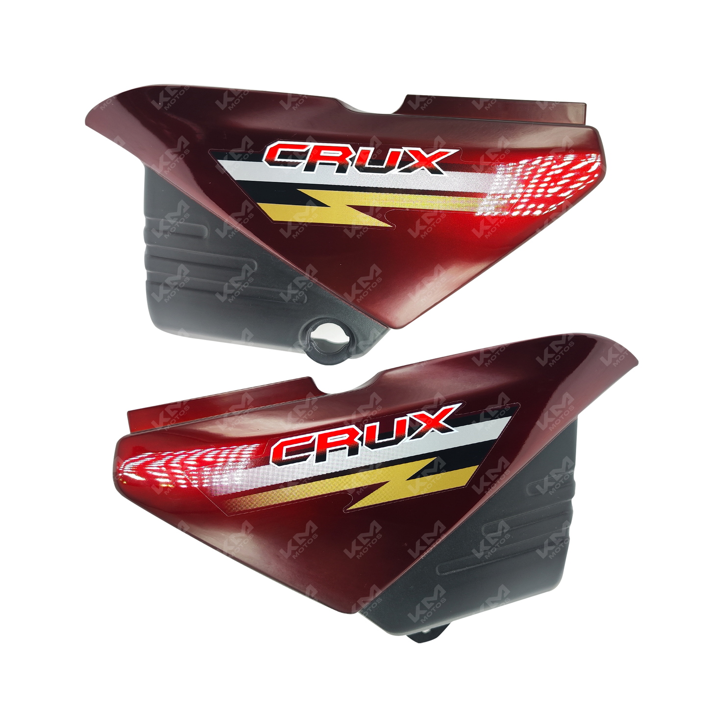 TAPADERAS LATERALES CRUX110 ROJO - KMMOTOSHN