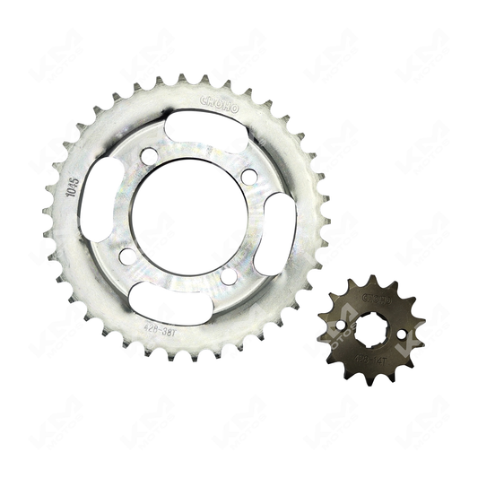 1/2 KIT DE TRACCION CGL125 38T/14T - KMMOTOSHN