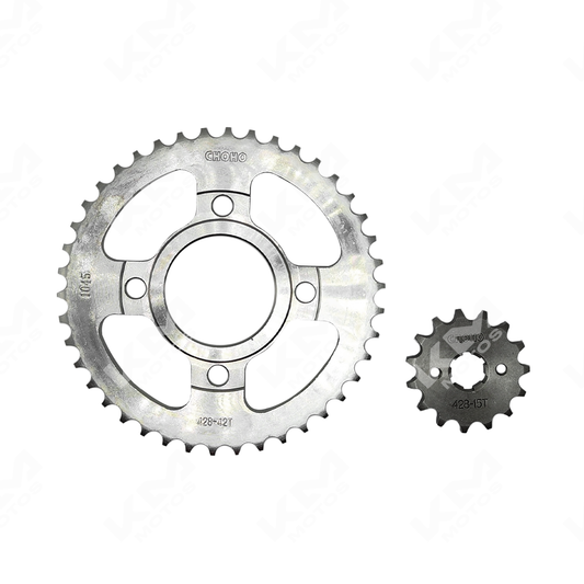 1/2 KIT DE TRACCION CG/FT150 DE BUJES 42T/15T OEM CHOHO - KMMOTOSHN