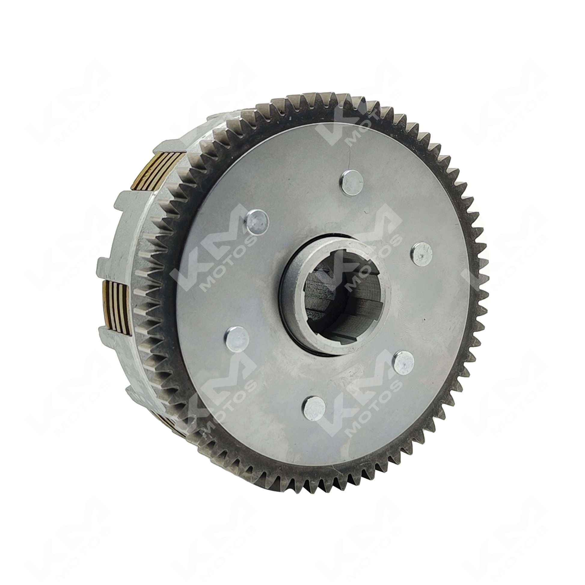 PRENSA DE CLUTCH COMPLETA CG150 Y CG200 (6PERNOS) 70T - KMMOTOSHN