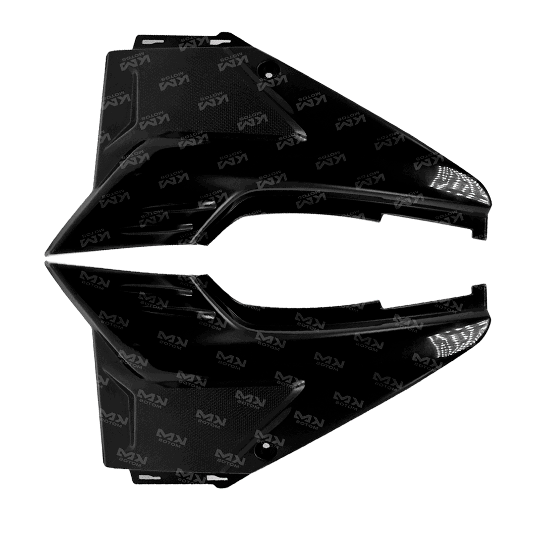 TAPADERAS LATERALES ZX150L NEGRO - KMMOTOSHN