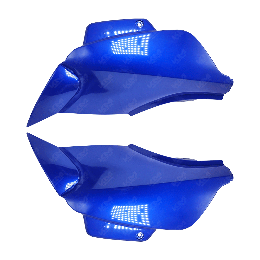 TAPADERAS LATERALES FT150 AZUL - KMMOTOSHN