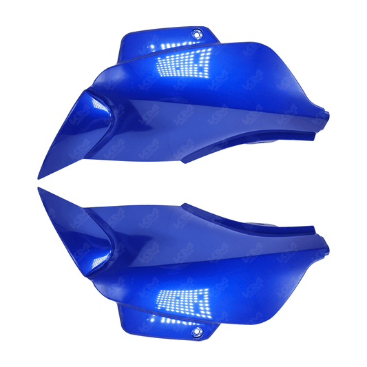 TAPADERAS LATERALES FT150 AZUL - KMMOTOSHN