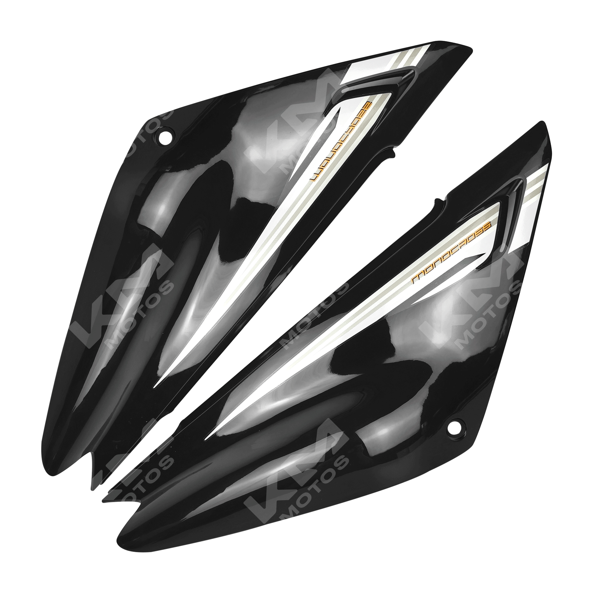 TAPADERA LATERALES XTZ125 NEGRO - KMMOTOSHN