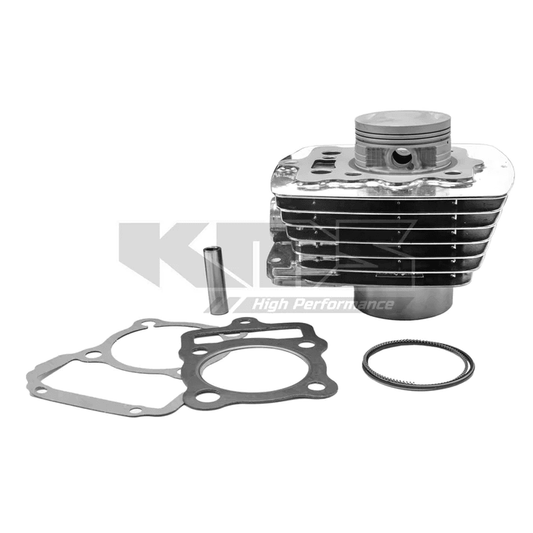 KIT DE CILINDRO CG150/FT150/DM150/STD + PISTON BAJO GRIS KMS