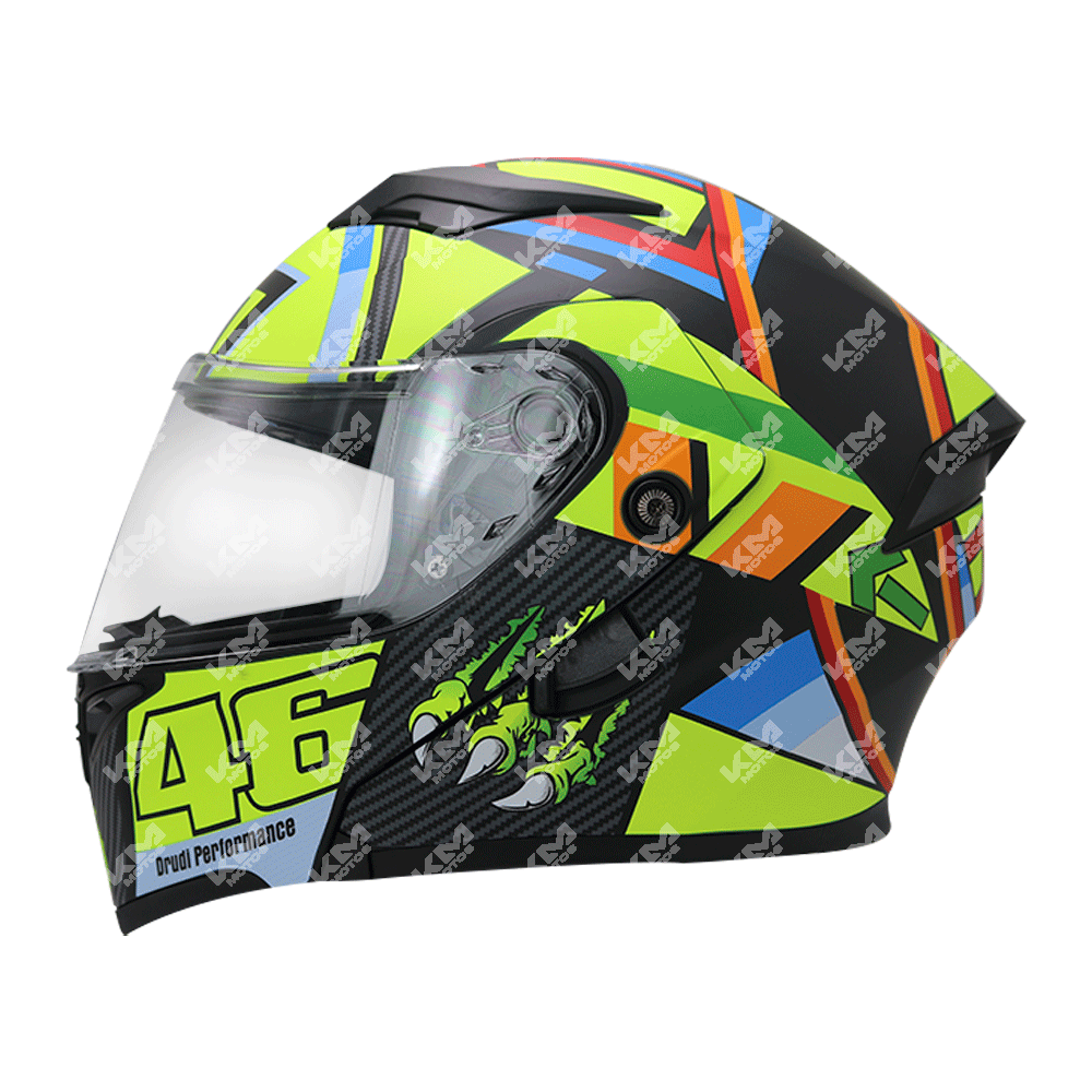 CASCO MODULAR INTEGRAL + DISENO (S/M/L/XL/XXL)  DOT KMS