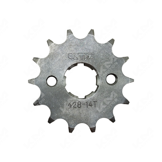 SPROCKET CG125/HJ 14T 428H KMS - KMMOTOSHN