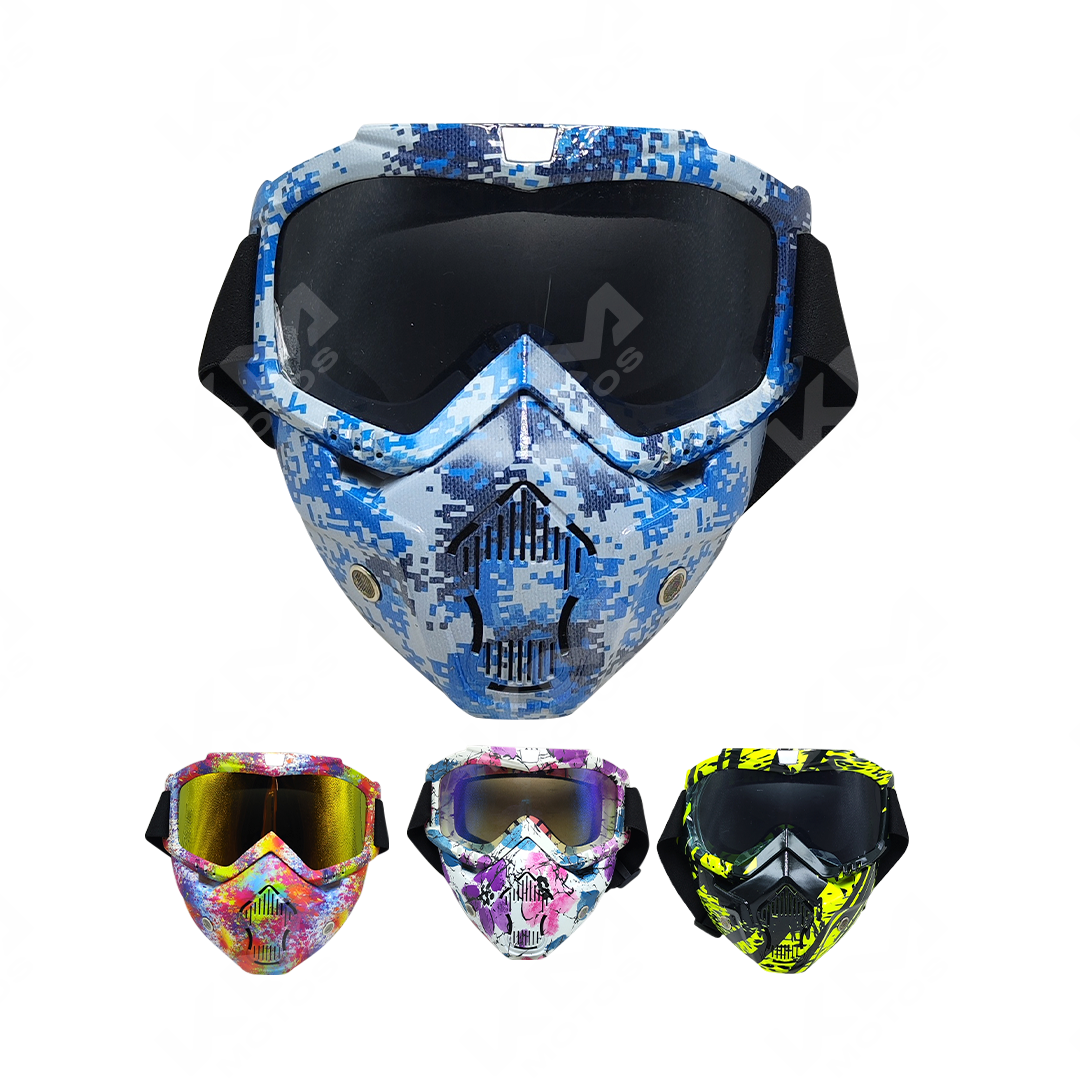 VISOR FULL MASK RACING KMS + DISENOS - KMMOTOSHN
