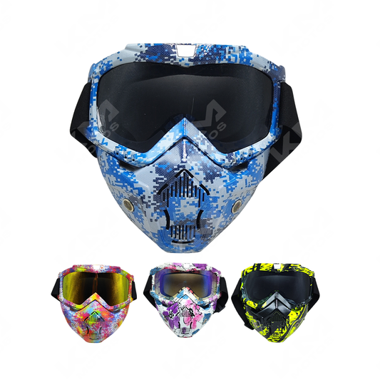 VISOR FULL MASK RACING KMS + DISENOS - KMMOTOSHN