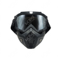 VISOR FULL MASK RACING KMS NEGRO - KMMOTOSHN