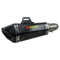 BAZUCA AKRAPOVIC + SILENCIADOR FIBRA KMS