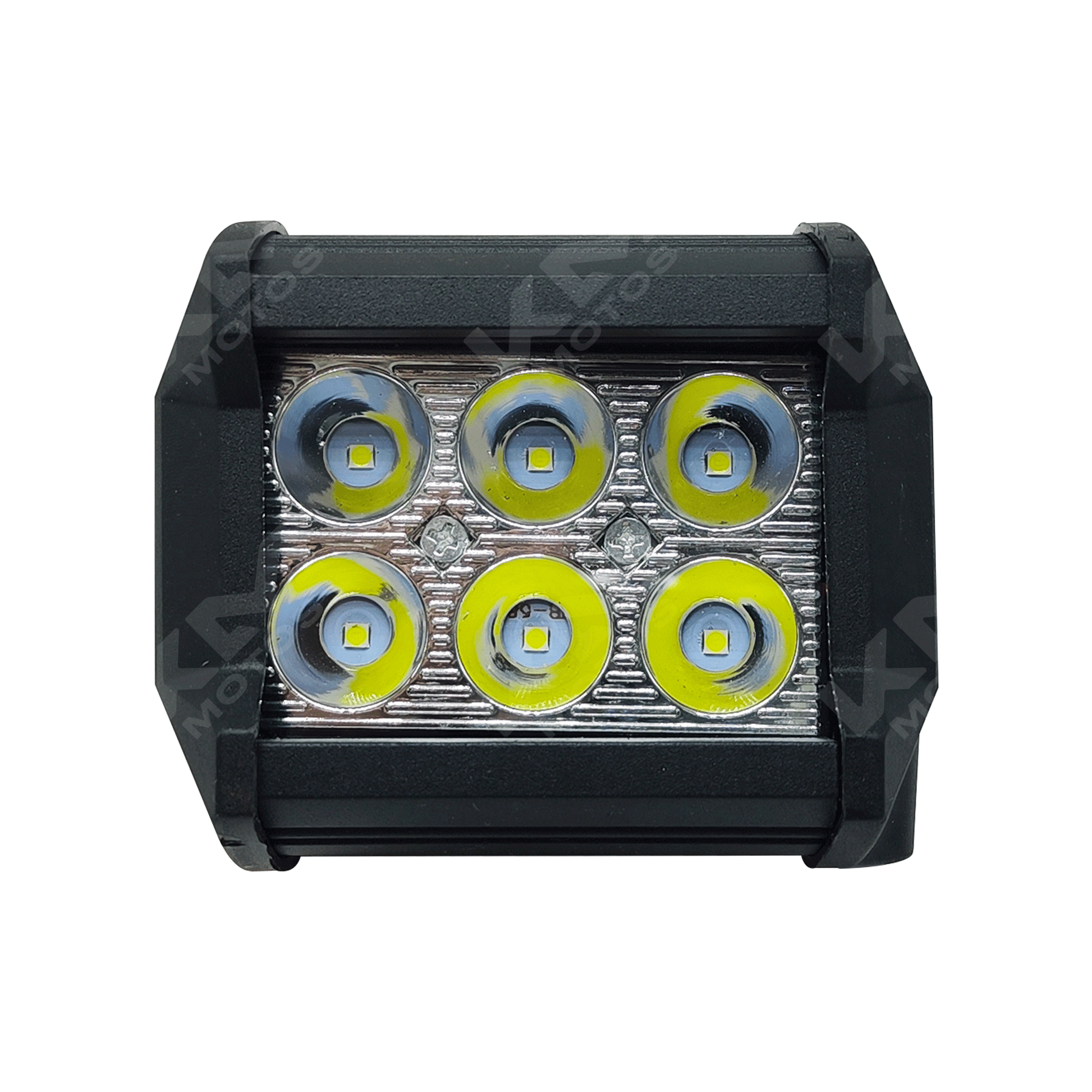 BARRA LED CUADRADA 6P NEGRO KMS - KMMOTOSHN