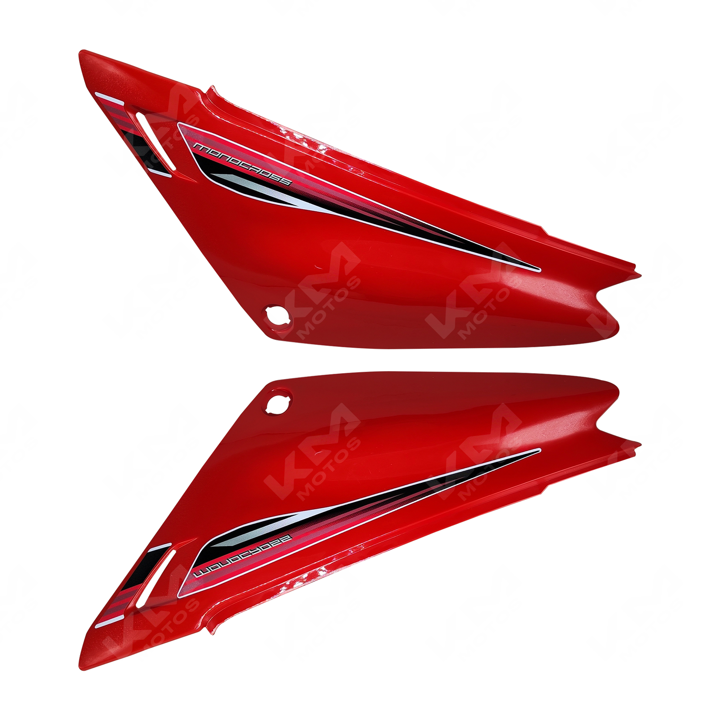 TAPADERAS LATERALES GXT200/KMF200 ROJO KMS - KMMOTOSHN