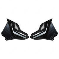 TAPADERAS LATERALES YBR125 -E/-ED/-G NEGRO KMS