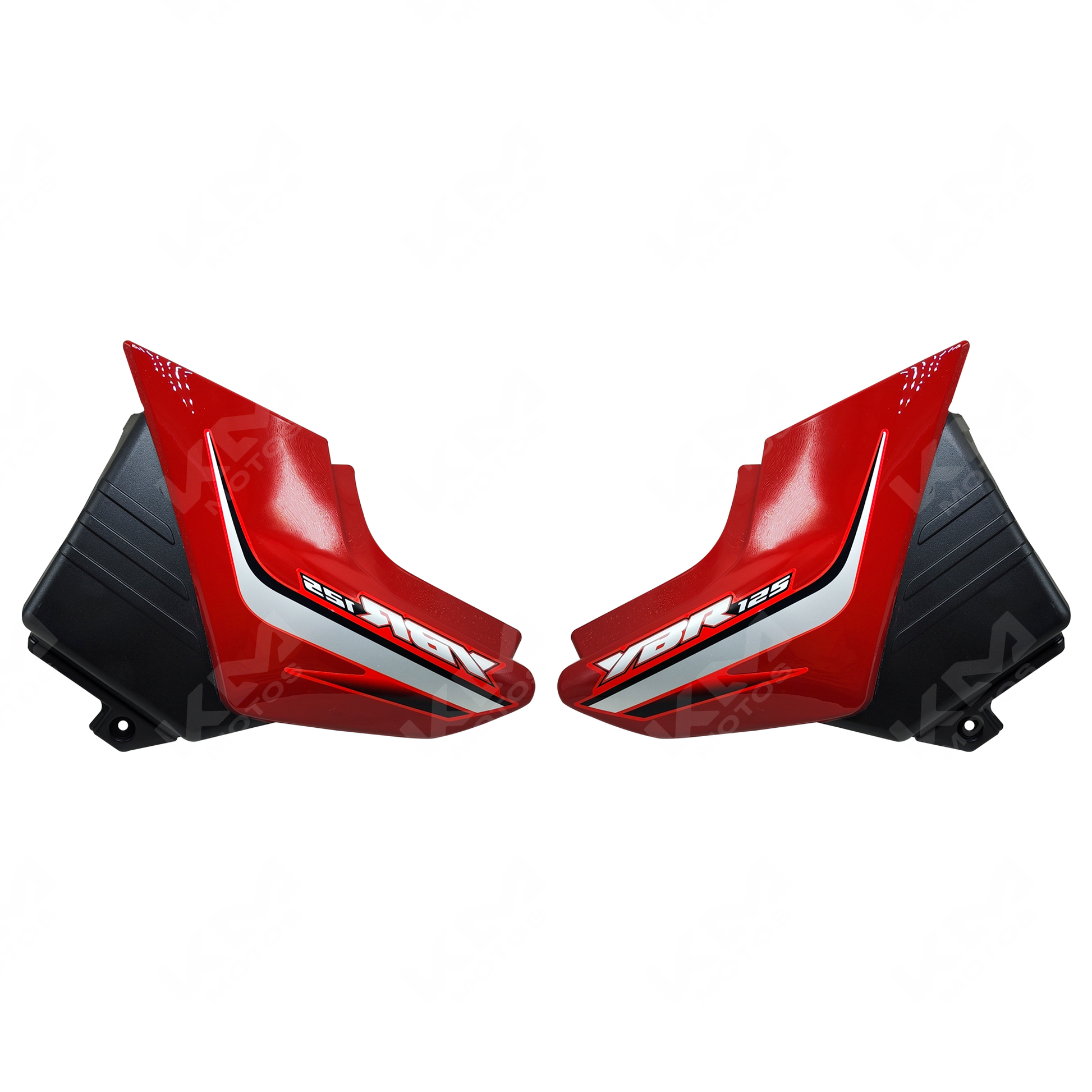 TAPADERAS LATERALES YBR125 -E/-ED/-G ROJO KMS - KMMOTOSHN