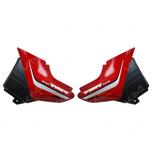 TAPADERAS LATERALES YBR125 -E/-ED/-G ROJO KMS - KMMOTOSHN