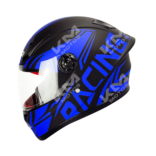 Casco Cerrado Para Niño BRT Plus Negro/Azul WLT506 ABS HS2 "XL" - KMMOTOSHN