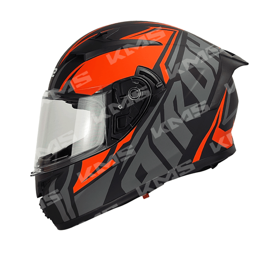 Casco Cerrado Negro/Anaranjado Airoh WLT108 Dot HS2 KMS "L" - KMMOTOSHN