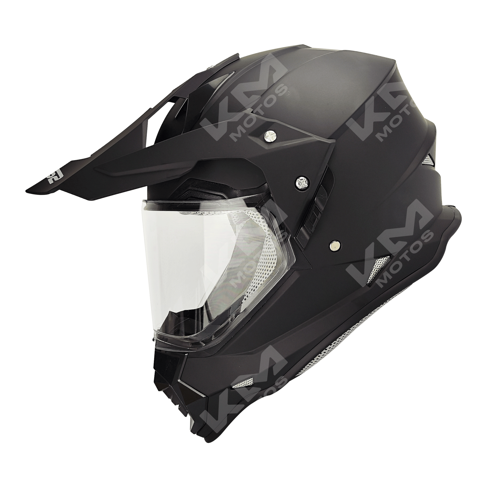 Casco Cross Negro Mate Solid LS02 DOT Mas Visera WLT129 HS2 "XL" - KMMOTOSHN