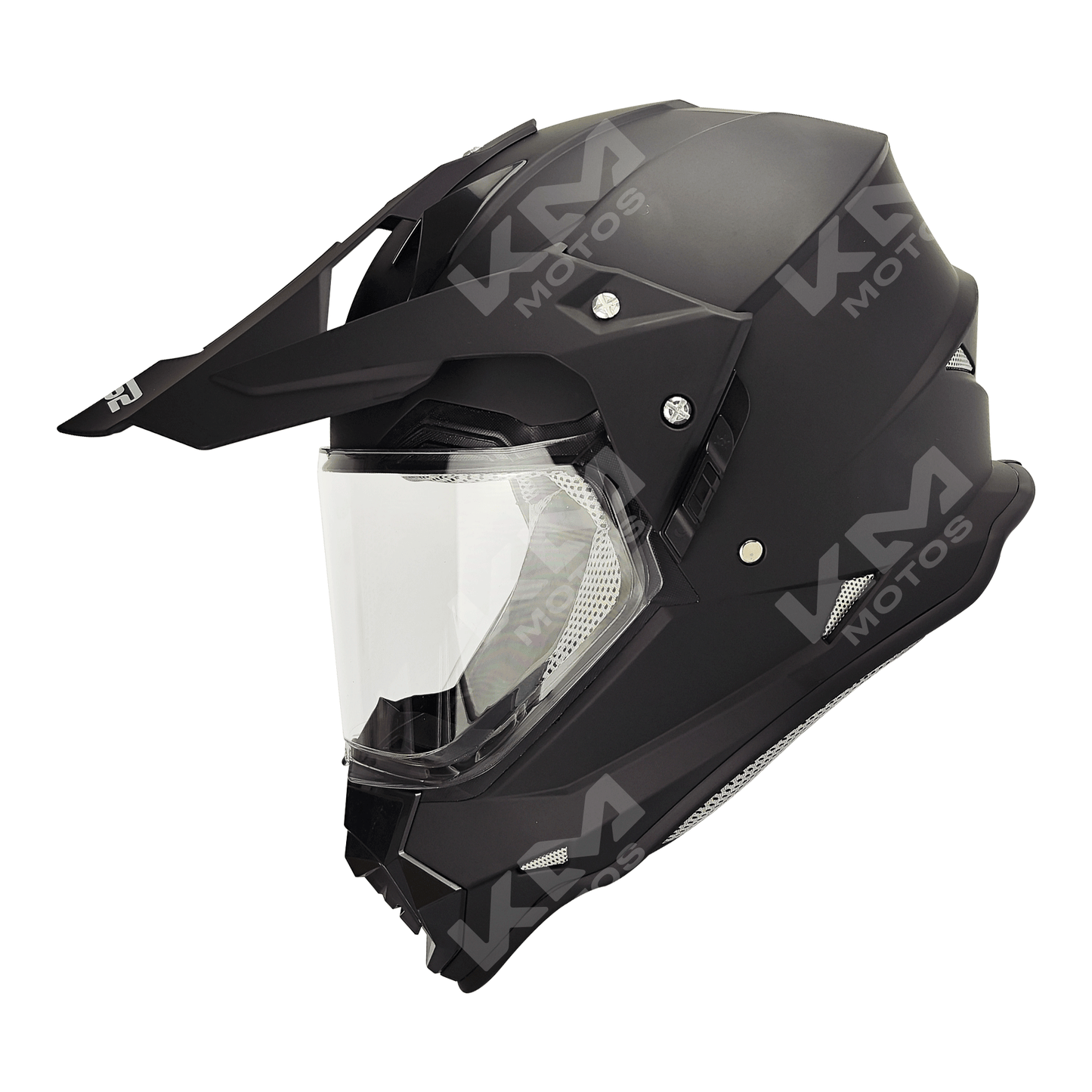 Casco Cross Negro Mate Solid LS02 DOT Mas Visera WLT129 HS2 "M" - KMMOTOSHN