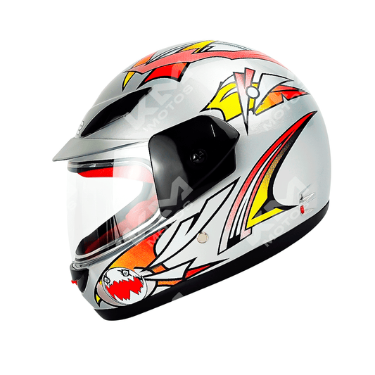 Casco Cerrado Para Niño Gris WLT501 ABS HS2 "XL" - KMMOTOSHN