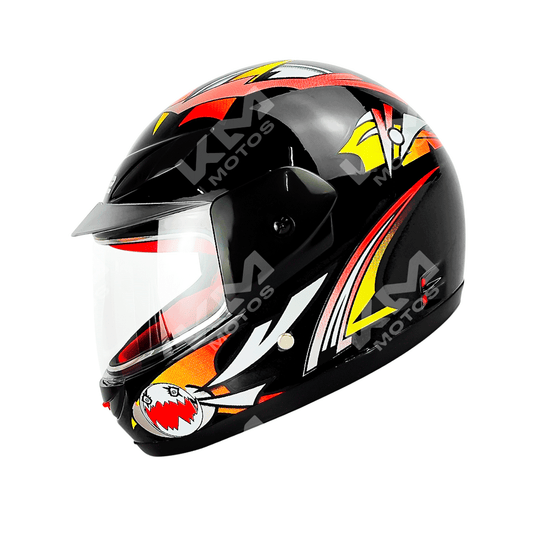 Casco Cerrado Para Niño BRT Plus Negro WLT501 ABS HS2 "L" - KMMOTOSHN