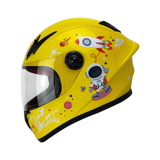 Casco Cerrado Para Niño BRT Plus Amarillo WLT506 ABS HS2 "M" - KMMOTOSHN