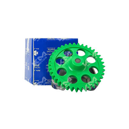 Bomba de aceite KM Motos Boxer150, componente de motor, con conexiones metálicas y estructura robusta para motocicleta.